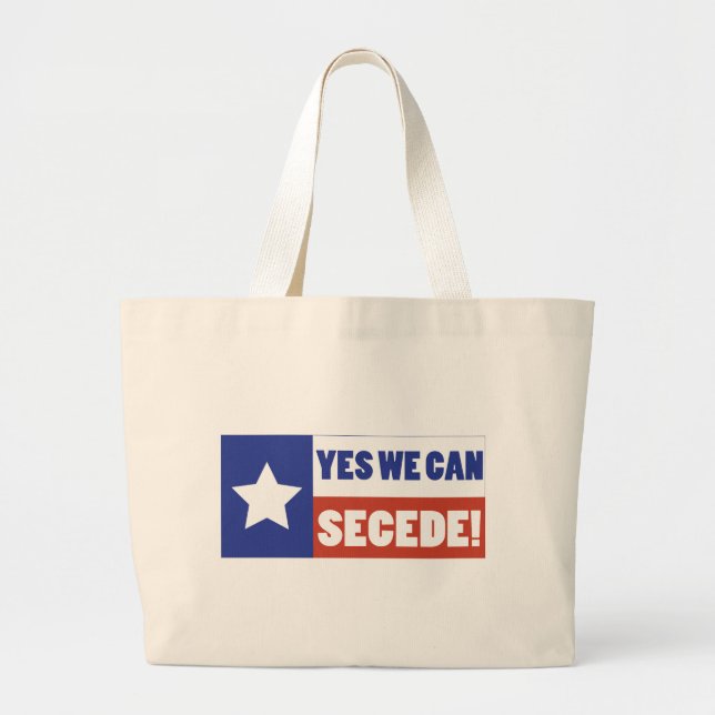Texas Secede Jumbo Stoffbeutel (Vorne)