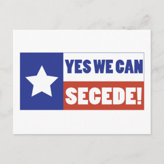 Texas Secede Postkarte
