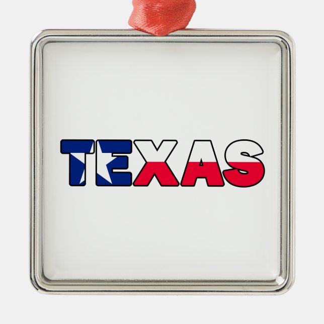 Texas Silbernes Ornament (Vorne)