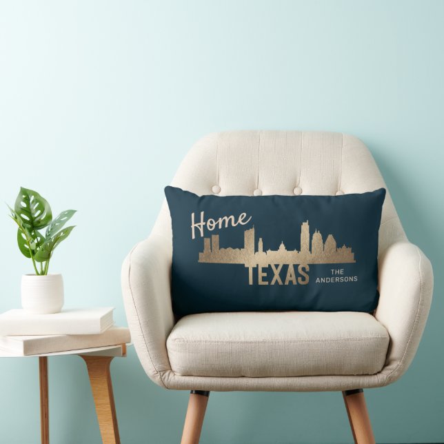 Texas Skyline Gold Family Zuhause Lendenkissen (Stuhl )