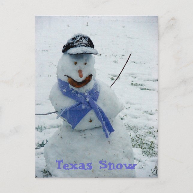 Texas Snow Postkarte (Vorderseite)