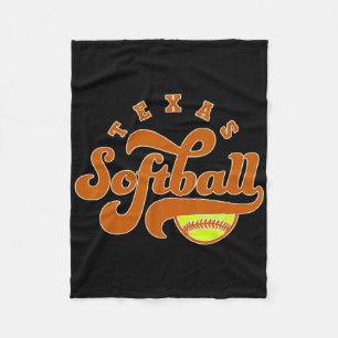 Texas Softll Vintage Herren Kinder Team Retro Soft Fleecedecke