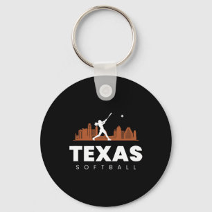 Texas Softll Vintage Minimalist Stadt Retro Softll Schlüsselanhänger