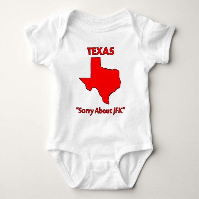 Texas - Sorry über JFK Baby Strampler (Vorderseite)