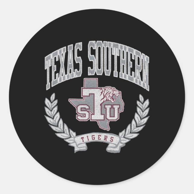 Texas Southern Tigers Sieg Runder Aufkleber (Vorderseite)
