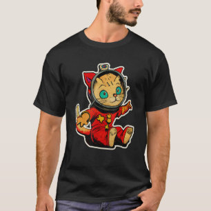 Texas Space Cat Niedlich Kitty with Tx Animal Peop T-Shirt