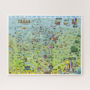 Texas-Spaß-Karte Puzzle