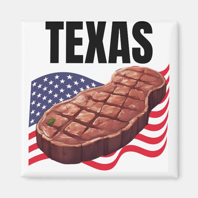 Texas Square Magnet (Vorne)