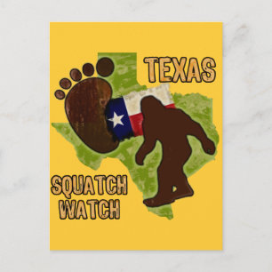 Texas Squatch Watch Postkarte