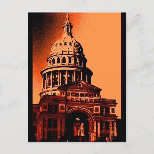 TEXAS ST-HAUPTSTADT POSTKARTE (Vorderseite)