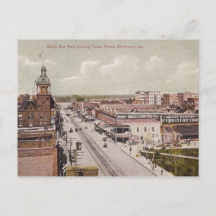 Texas St., Shreveport, Louisiana Vintage Postkarte