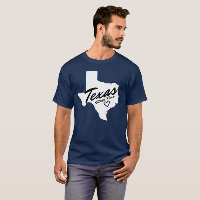 Texas-Staat angemessen T-Shirt (Vorne ganz)