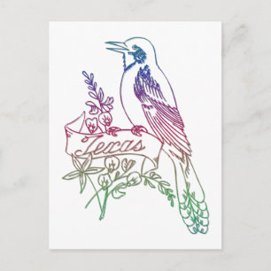 Texas Staat Bird - The Mockingbird Postkarte