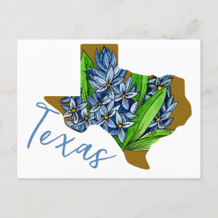 Texas Staat Blume Postkarte