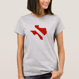 Texas Staat Dive Flag T-Shirt