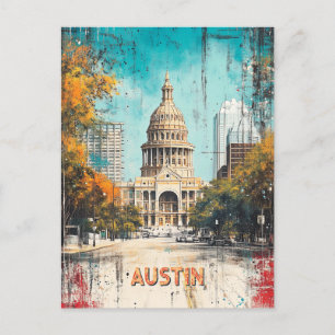 Texas Staat Hauptstadt Austin Postkarte