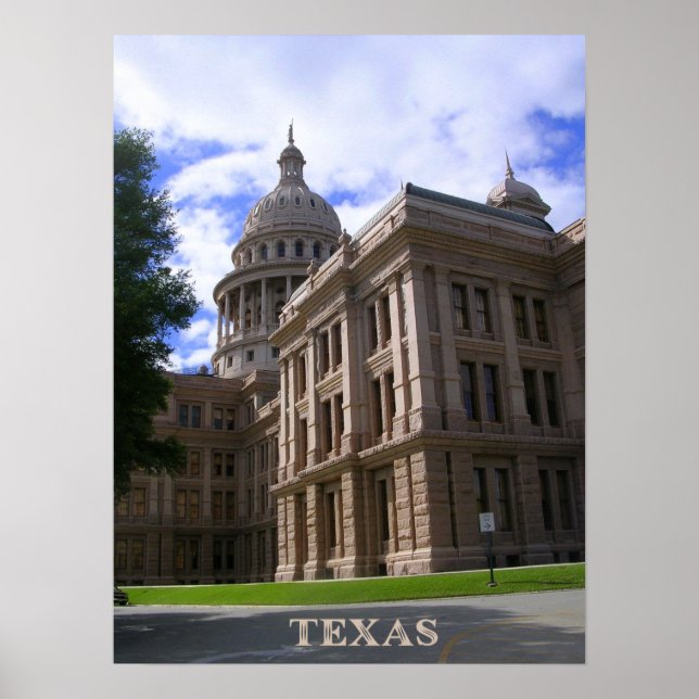 Texas Staat Hauptstadt Gebäude Poster (Vorne)