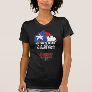Texas Staat Herkunft Deutschland Flaggendeutscher T-Shirt