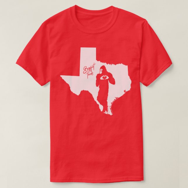 Texas Staat Map T-Shirt (Design vorne)