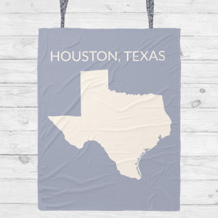 Texas Staat Map Wohngestaltung Fleecedecke