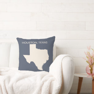 Texas Staat Map Wohngestaltung Kissen