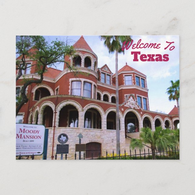 Texas Staat Postkarte (Vorderseite)