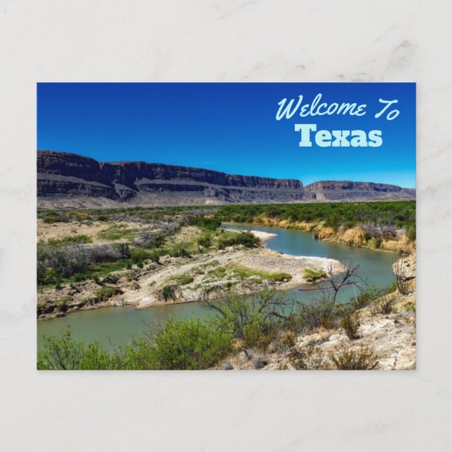 Texas Staat Postkarte (Vorderseite)