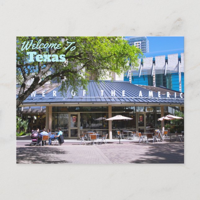 Texas Staat Postkarte (Vorderseite)