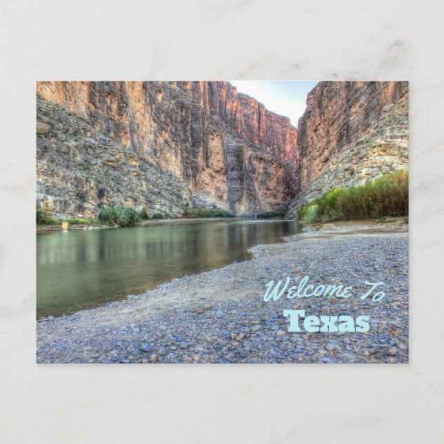 Texas Staat Postkarte (Vorderseite)