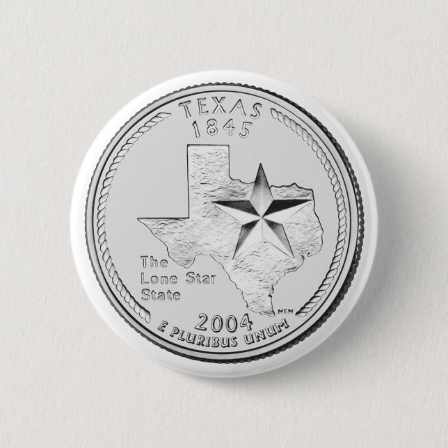 Texas Staat Quarter Button (Vorderseite)