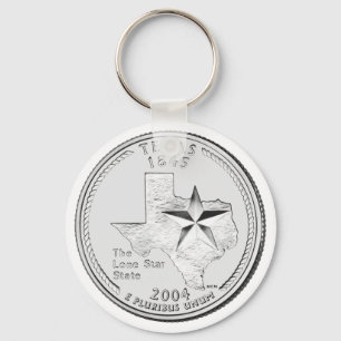 Texas Staat Quarter Schlüsselanhänger