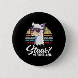 Texas Staat Test Day Llama Alpaca für Schüler Gif Button
