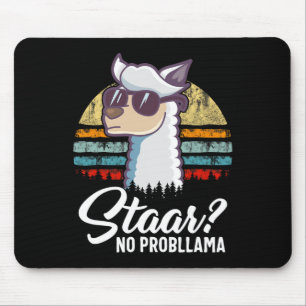 Texas Staat Test Day Llama Alpaca für Schüler Gif Mousepad