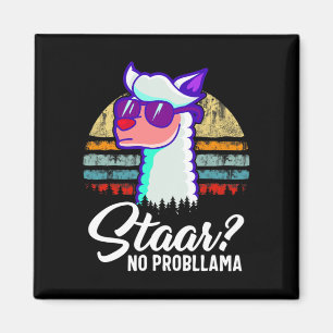 Texas Staat Test Day Llama Alpaca für Studenten Magnet