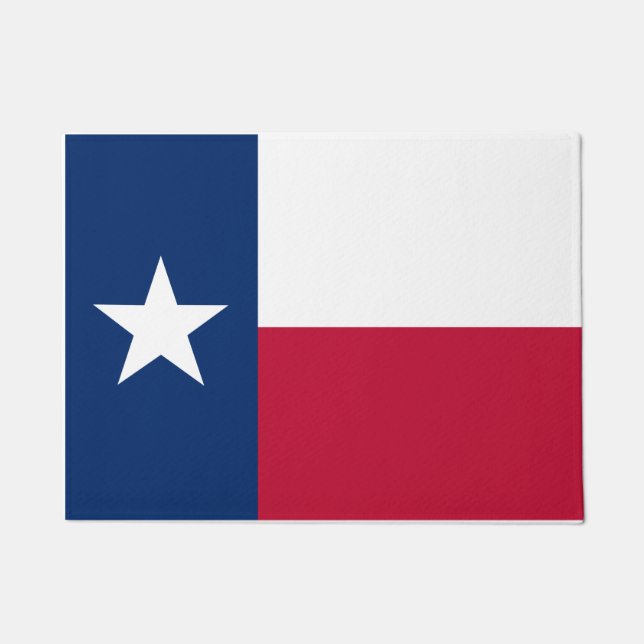 Texas Staat & Texas Flag /USA Fußmatte (Vorderseite)