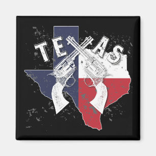 Texas Staat überquerte Pistolen Souvenir erschütte Magnet