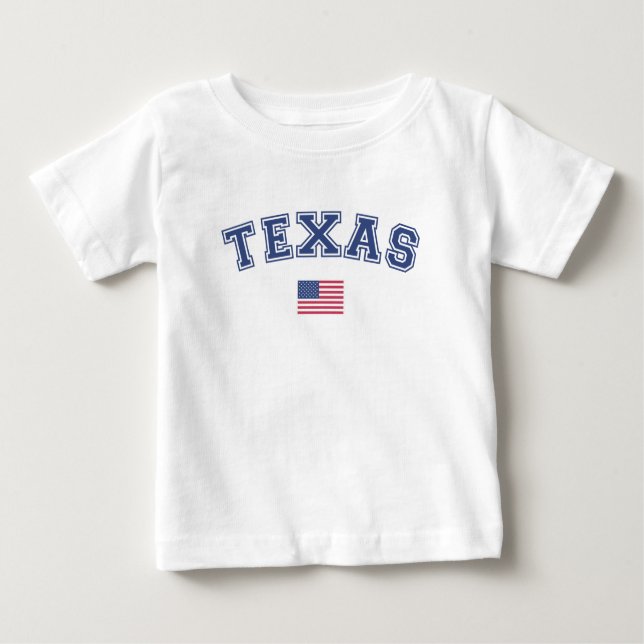Texas Staat USA Flag Baby T-shirt (Vorderseite)