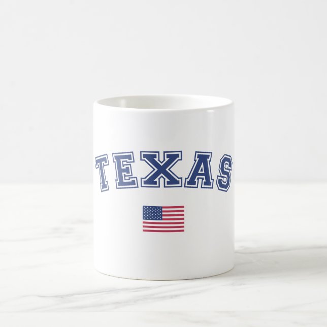 Texas Staat USA Flag Kaffeetasse (Mittel)