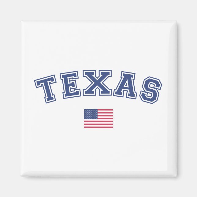 Texas Staat USA Flag Magnet (Vorne)