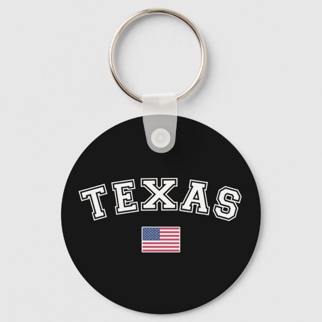 Texas Staat USA Flag Schlüsselanhänger (Vorderseite)