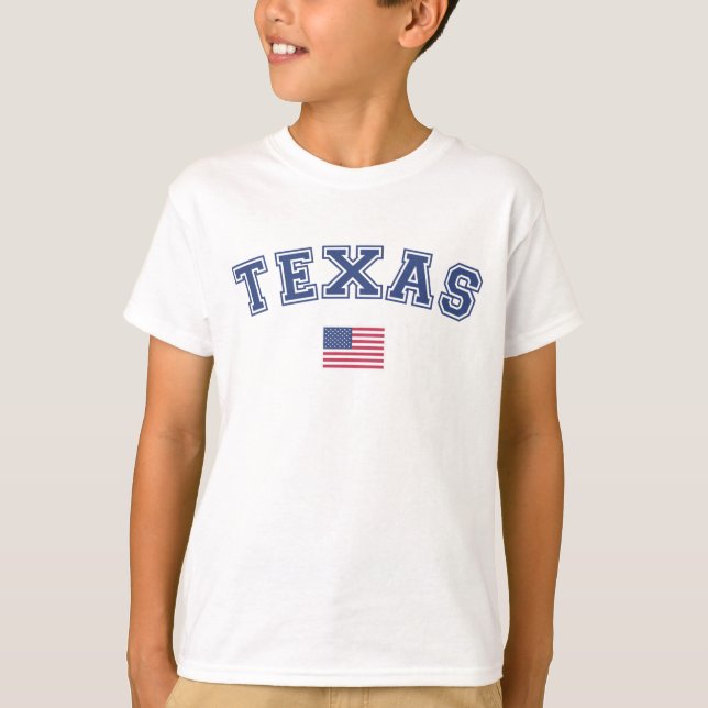 Texas Staat USA Flag T-Shirt (Vorderseite)