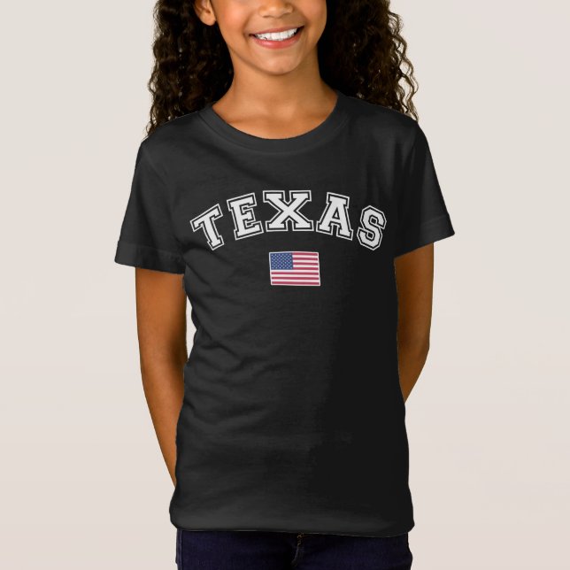 Texas Staat USA Flag T-Shirt (Vorderseite)