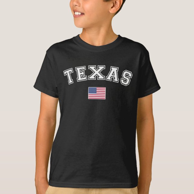 Texas Staat USA Flag T-Shirt (Vorderseite)