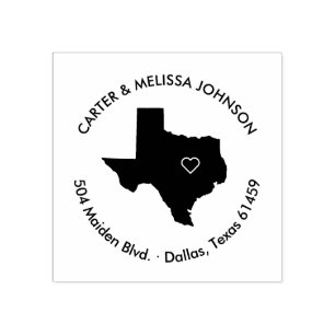 Texas-Staats-bewegliche Gummistempel