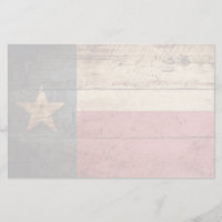 Texas-Staats-Flagge auf altem hölzernem Korn