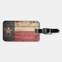 Texas-Staats-Flagge auf altem hölzernem Korn