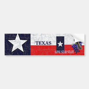 TEXAS-STAATS-FLAGGE AUTOAUFKLEBER