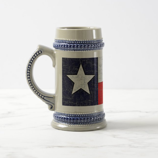 TEXAS-STAATS-FLAGGE BIERGLAS (Links)