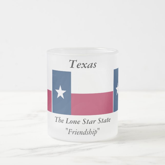 Texas-Staats-Flagge Mattglastasse (Mittel)