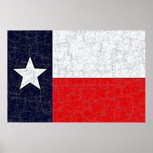 TEXAS-STAATS-FLAGGE Plakat